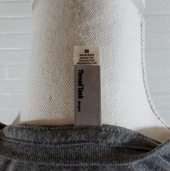 Thread Tank, T-shirt, Short-sleeve, Gray - Picture 5 of 6